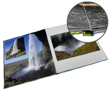 30cm Square panoramic layflat photo book