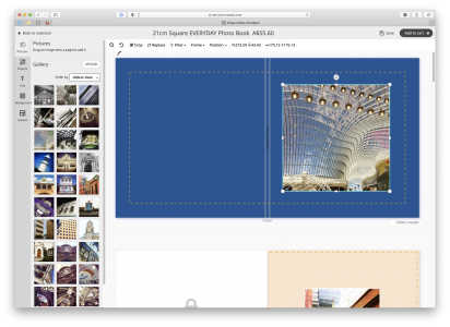 Cinch online photo book design tool