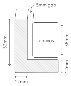 float frame dimensions