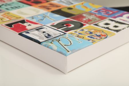 unframed canvas print with white sides