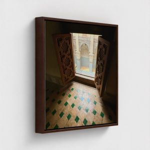 GLOBAL-FRA-CAN-20X20-wrap_white-color_brown-2 brown framed canvas Morocco print